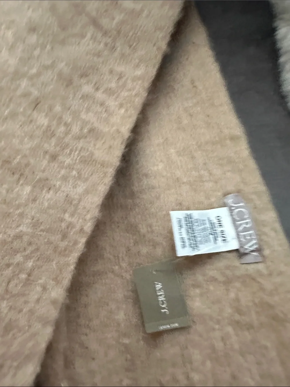 J. Crew Beige/Taupe Plush Scarf